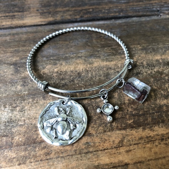 🐝BEE Phantom Quartz Bangle Bracelet - Picture 2 of 6